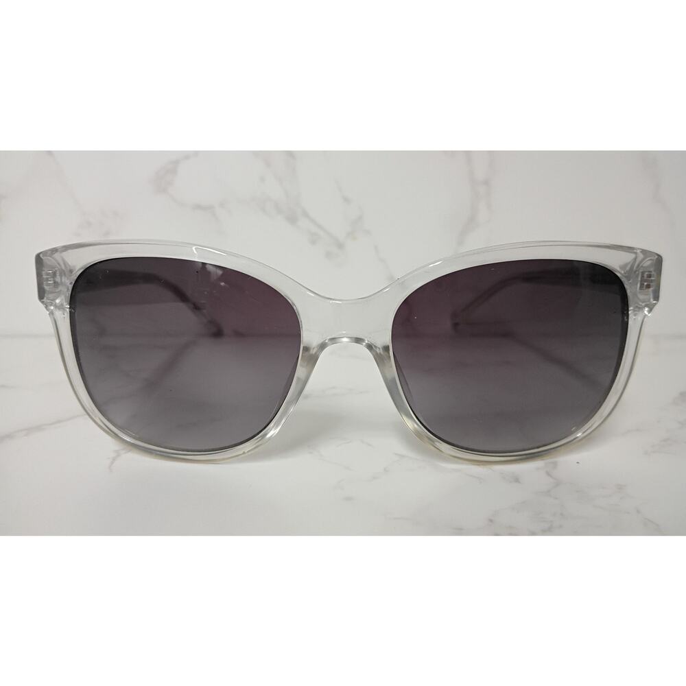 NEW Nine West Womens Clear / Dark Gray Tinted Sunglassesโ
